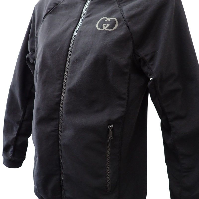Gucci Zip Hoodie S Top Hooded Jacket Stretch Nylon Polyurethane Gym Running — view 4