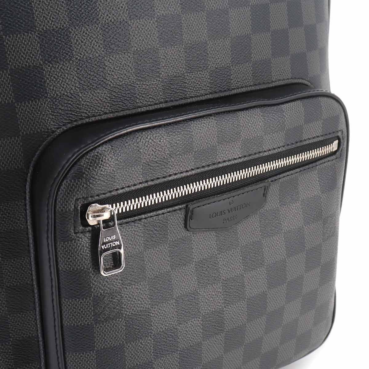 Louis Vuitton Damier Graphite Josh Backpack Black Gray — view 7