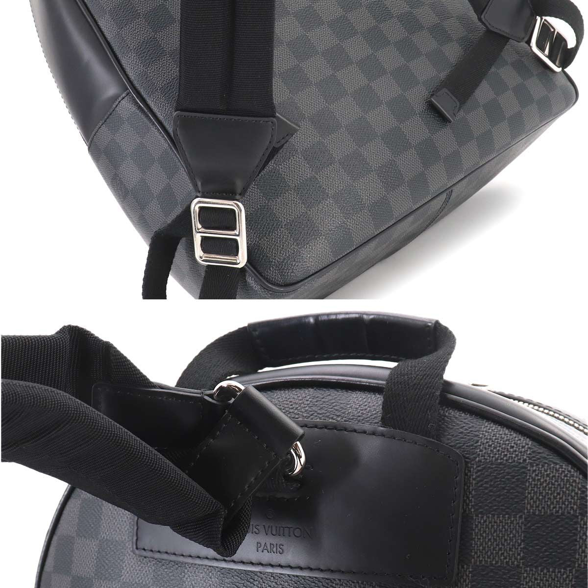 Louis Vuitton Damier Graphite Josh Backpack Black Gray — view 8
