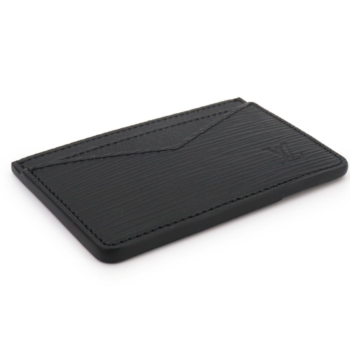 Louis Vuitton Epi Neo Card Holder Case Business Leather Noir Black — view 3