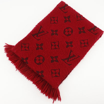 Louis Vuitton Echarpe Logo Mania Monogram Wool Silk Red Scarf — view 3