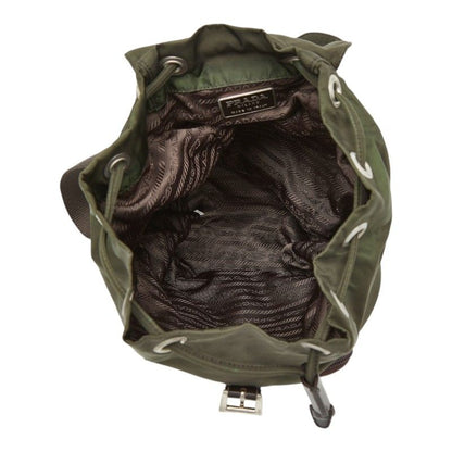 Prada Backpack Green Nylon Leather — view 8