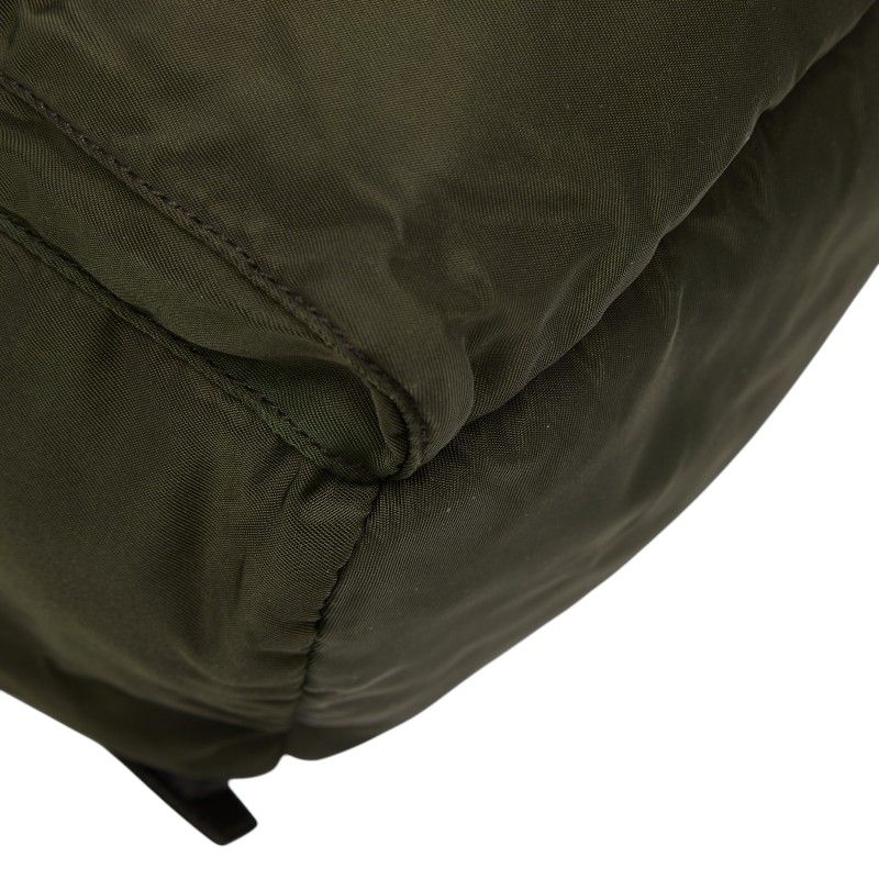 Prada Backpack Green Nylon Leather — view 5