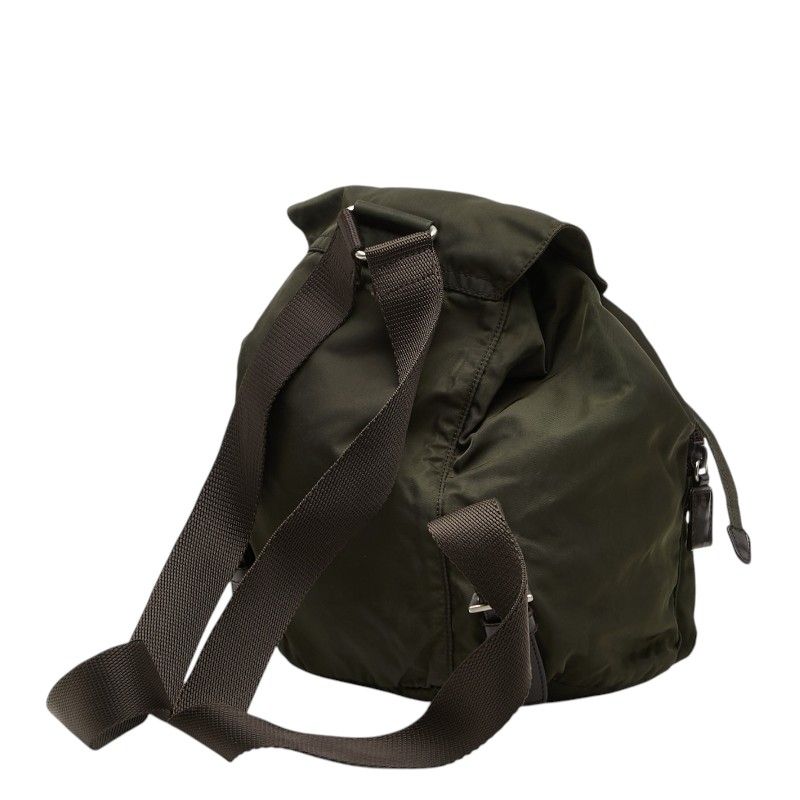 Prada Backpack Green Nylon Leather — view 2