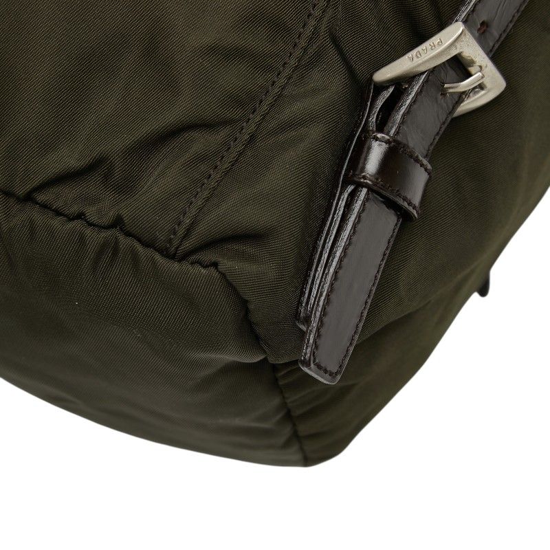Prada Backpack Green Nylon Leather — view 6