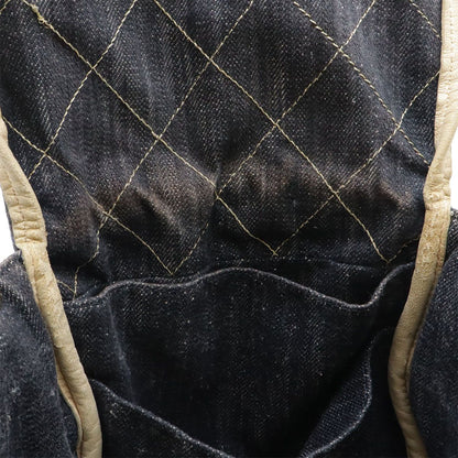 Chanel Spark Ring Denim CC Logo Tote Blue Gold — view 8