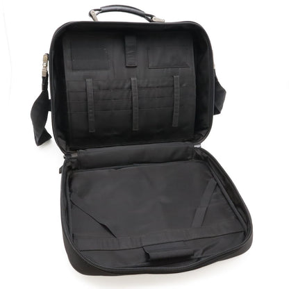Prada Triangle Logo Business Briefcase Document Purse 2-Way Shoulder Bag Nylon — view 6