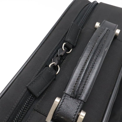 Prada Triangle Logo Business Briefcase Document Purse 2-Way Shoulder Bag Nylon — view 4