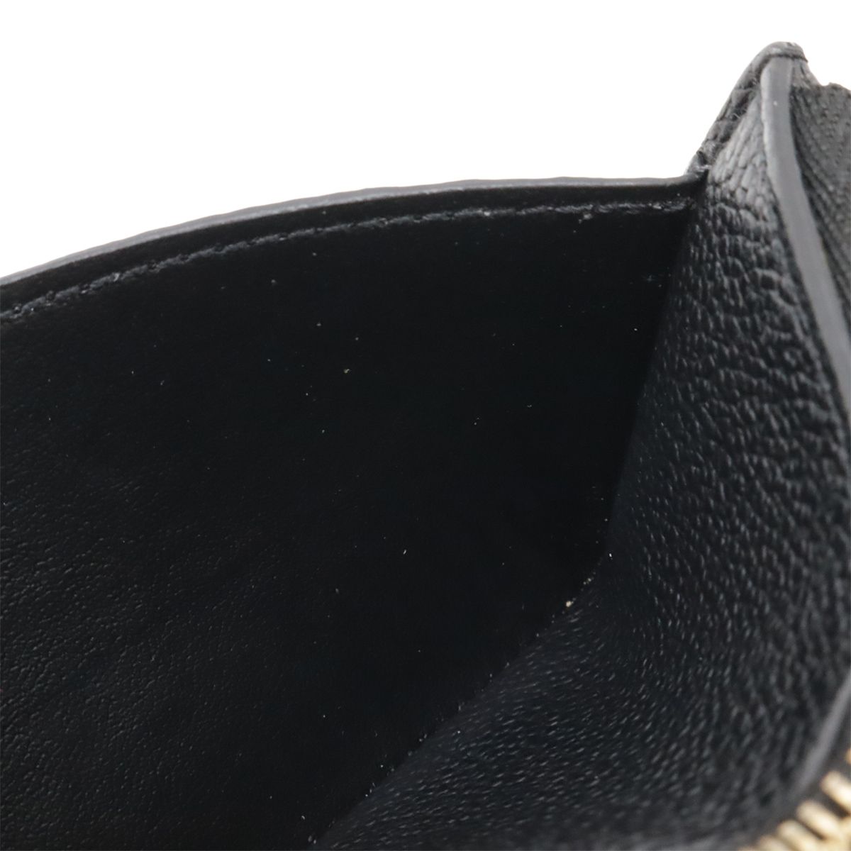 Louis Vuitton Monogram Empreinte Card Holder Zip Coin Purse Noir Black — view 7