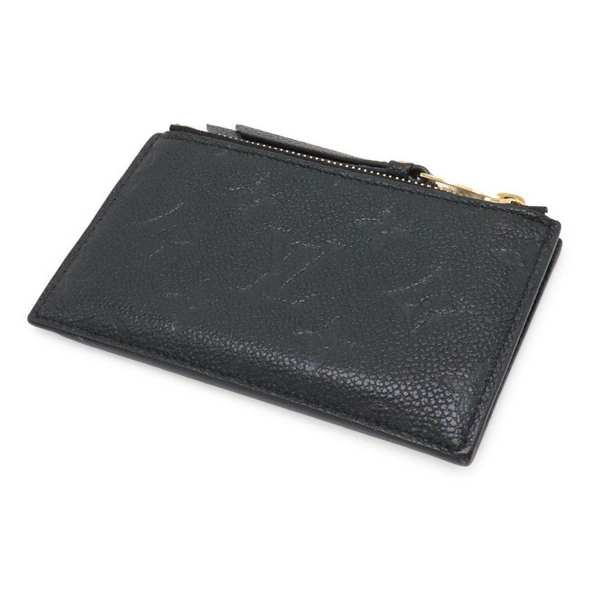 Louis Vuitton Monogram Empreinte Card Holder Zip Coin Purse Noir Black — view 2