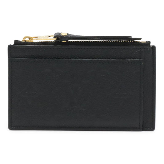 Louis Vuitton Monogram Empreinte Card Holder Zip Coin Purse Noir Black