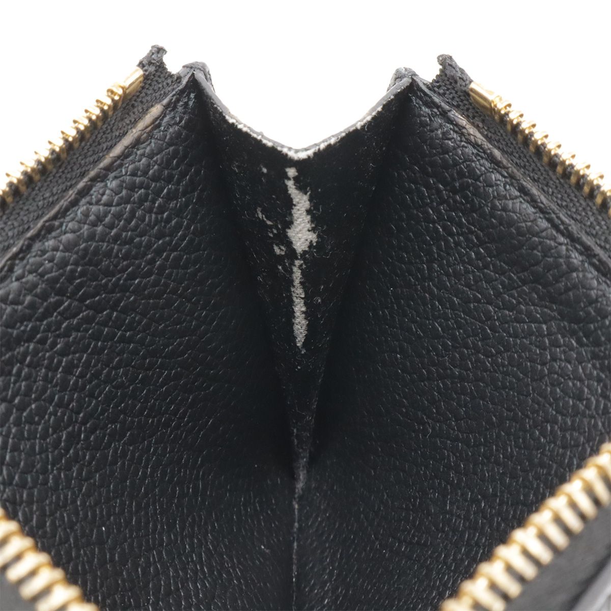 Louis Vuitton Monogram Empreinte Card Holder Zip Coin Purse Noir Black — view 6