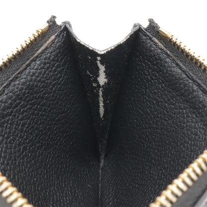 Louis Vuitton Monogram Empreinte Card Holder Zip Coin Purse Noir Black — view 6