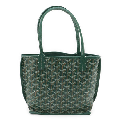Goyard Anjou Mini Tote Reversible Leather Green Pouch Out of Stock