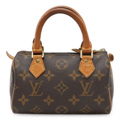 Louis Vuitton Monogram Mini Speedy Mini Bag Pouch Case