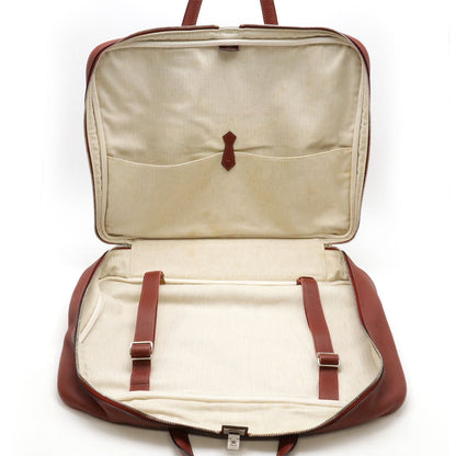 Hermes Victoria 45 Boston Bag Travel Purse Taurillon Clemence Leather Bordeaux — view 8