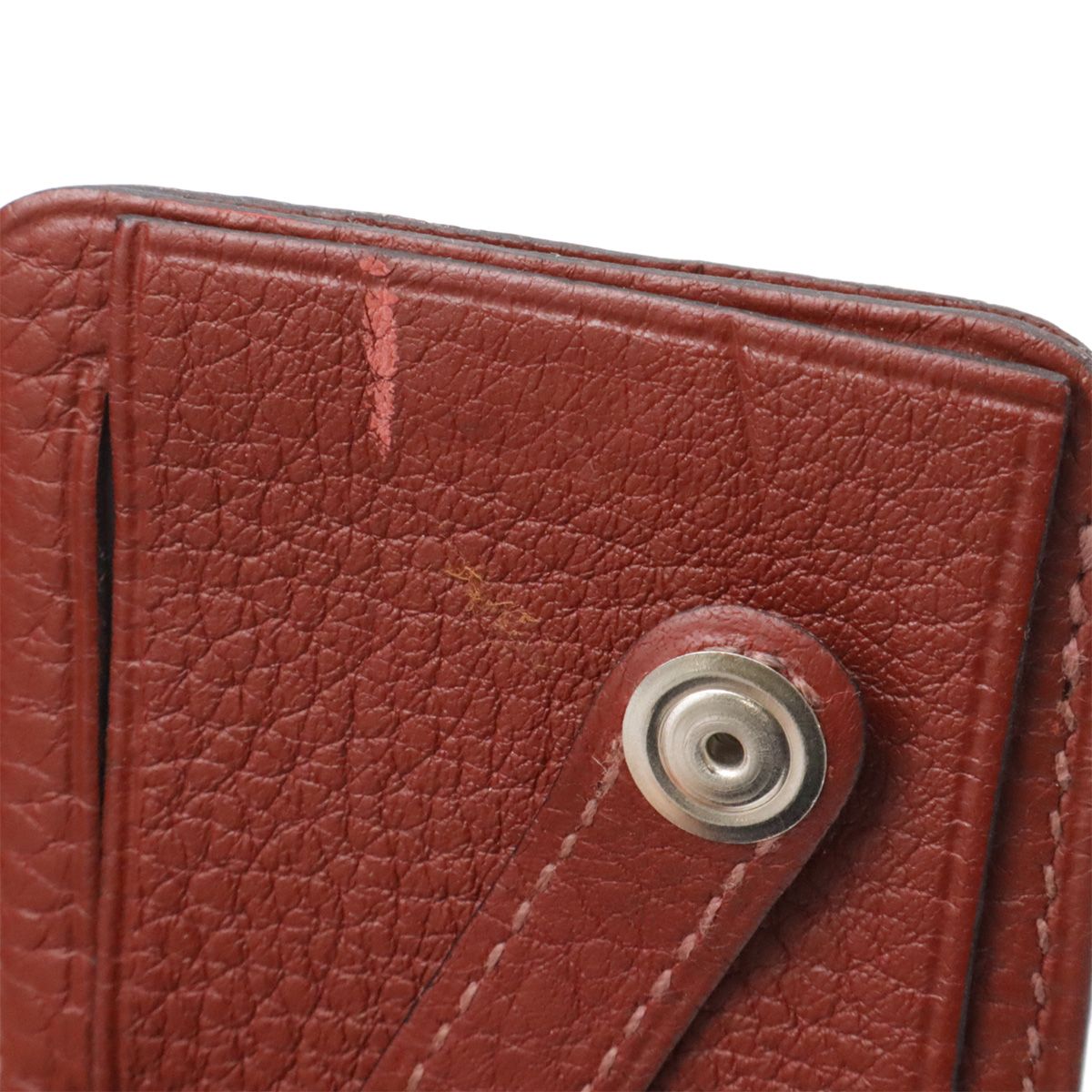 Hermes Victoria 45 Boston Bag Travel Purse Taurillon Clemence Leather Bordeaux — view 7