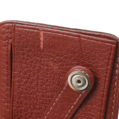 Hermes Victoria 45 Boston Bag Travel Purse Taurillon Clemence Leather Bordeaux — view 7