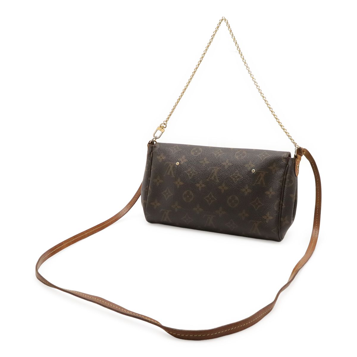 Louis Vuitton Monogram Favorite Shoulder Bag Crossbody Chain 2-Way Clutch — view 2