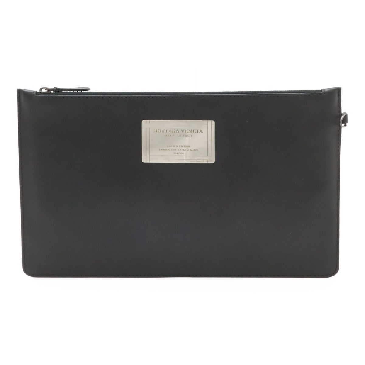 Bottega Veneta Intrecciato Gradient Cover GM Tote Leather Clear Black — view 8
