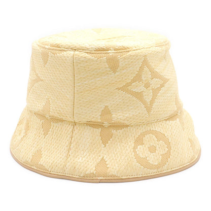 Louis Vuitton Bucket Hat Beach Monogram Flower Hat Natural Beige — view 2