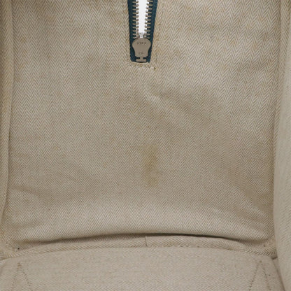 Hermes Victoria 43 Boston Bag Travel Purse Toile H Taurillon Clemence Blue — view 8