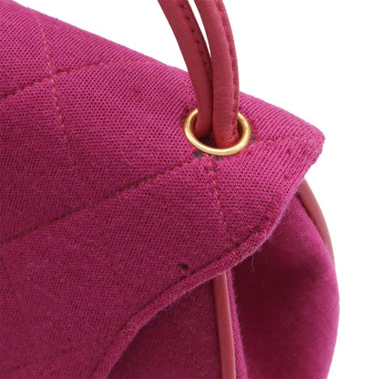 Chanel Quilted Canvas Mini Bag Cotton Purple Gold — view 4