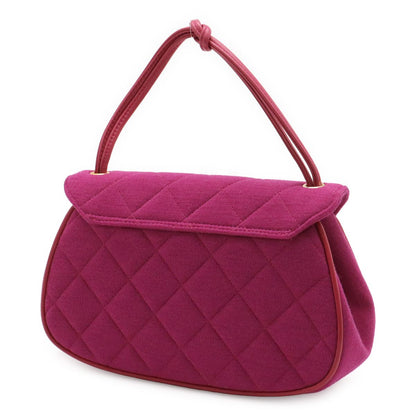 Chanel Quilted Canvas Mini Bag Cotton Purple Gold — view 2