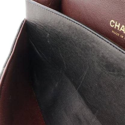 Chanel Quilted 25 CC Logo Chain Shoulder Bag Lambskin Black Gold — view 7