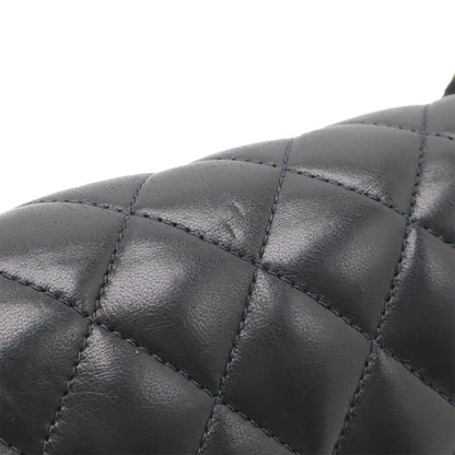 Chanel Quilted 25 CC Logo Chain Shoulder Bag Lambskin Black Gold — view 4