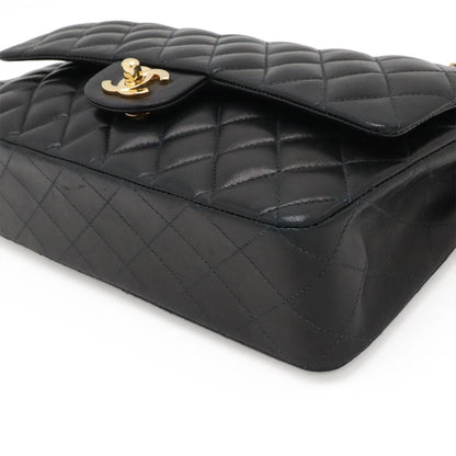 Chanel Quilted 25 CC Logo Chain Shoulder Bag Lambskin Black Gold — view 3
