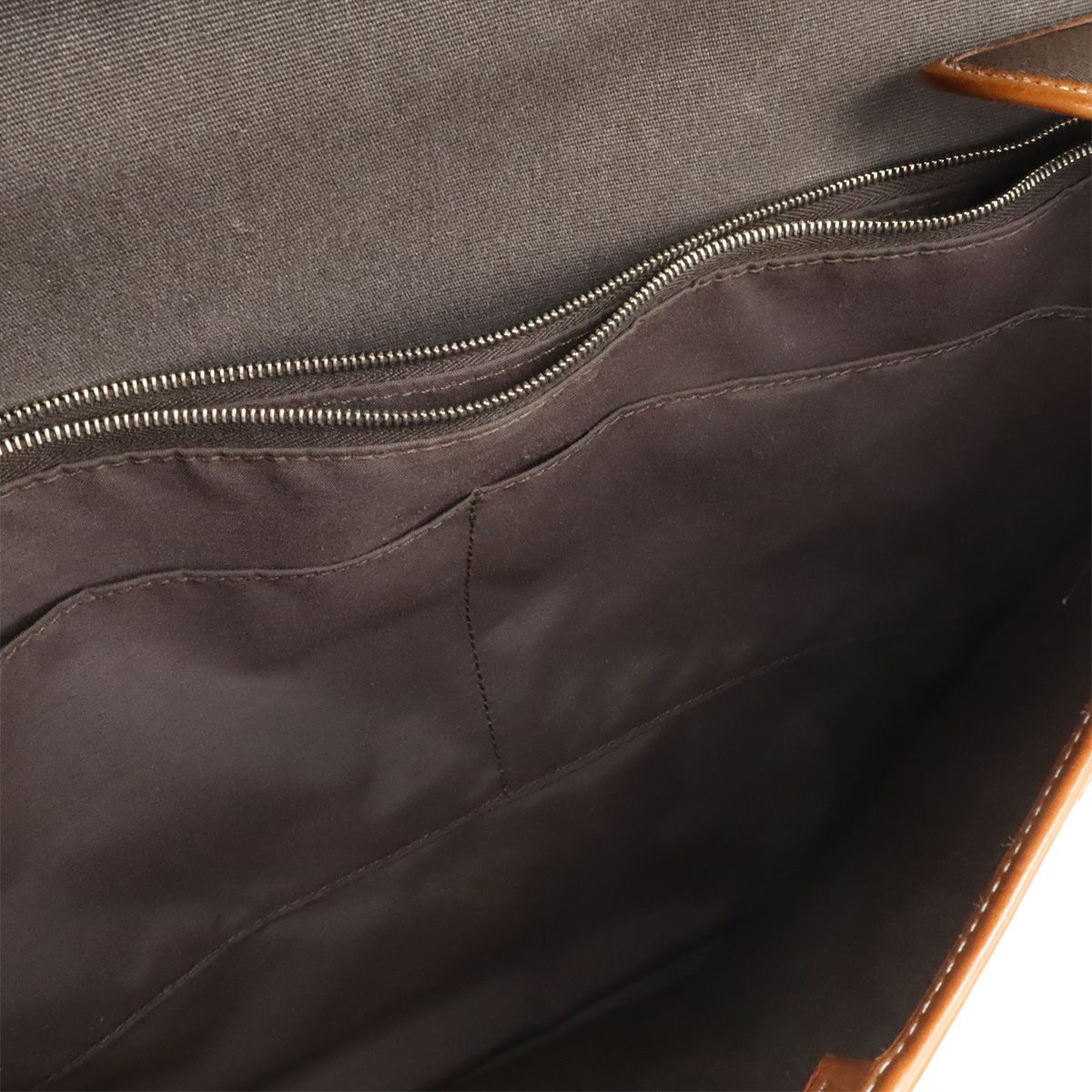 Hermes Buenaventura Business Briefcase Document Purse Handbag Toile Officier — view 6