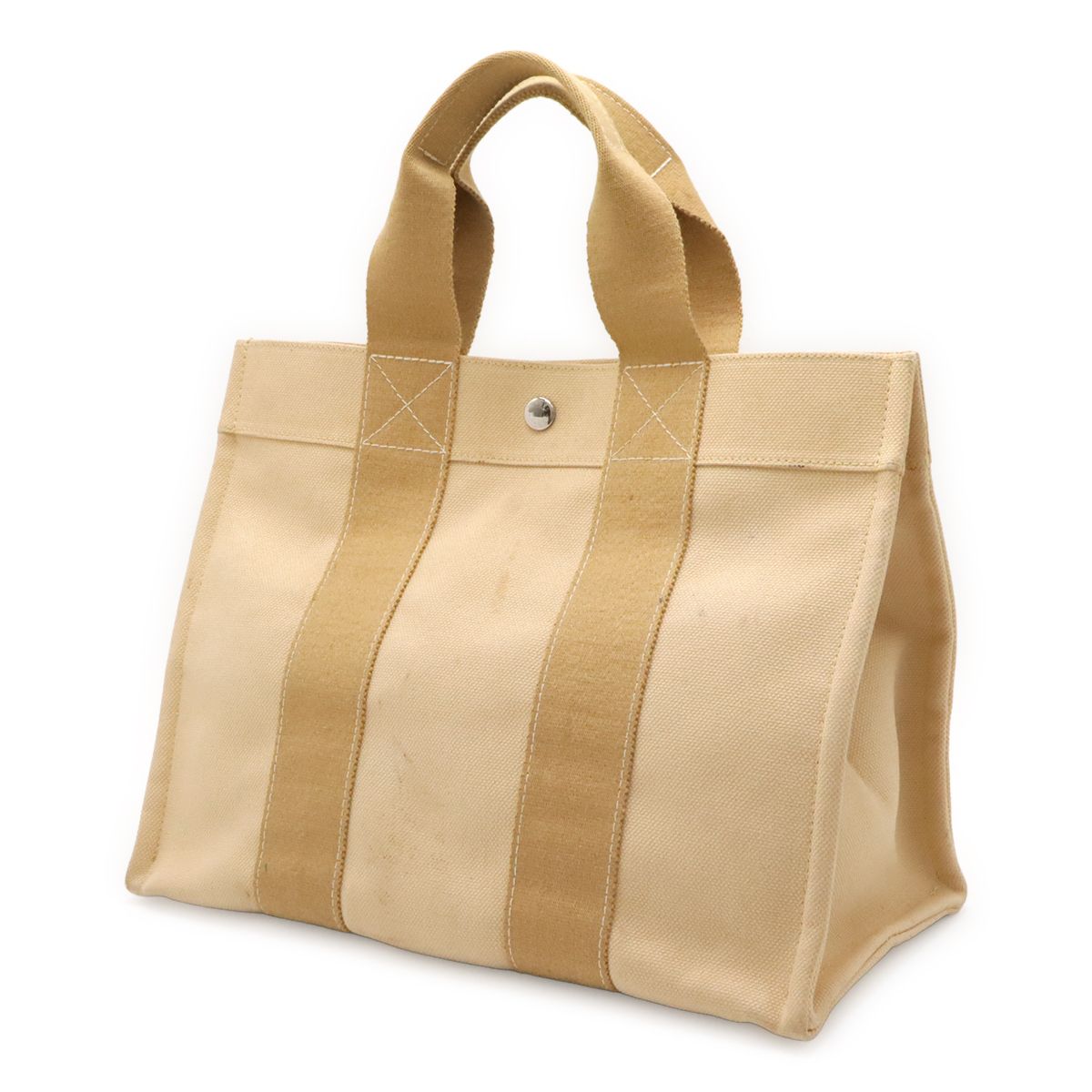 Hermes Bora PM Tote PM Canvas Beige Pouch — view 2