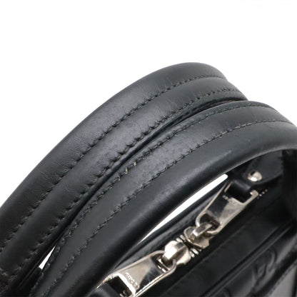 Gucci Guccissima Lava Pc Case Business Bag Leather Black Silver — view 5