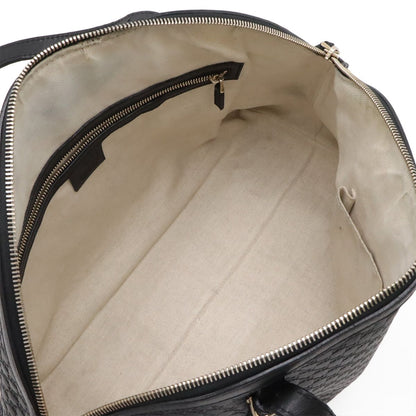 Gucci Micro Guccissima Tote 2-Way Shoulder Bag Crossbody Leather Black Gold — view 6