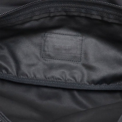 Prada Triangle Logo Belt Bag Waist Pouch Hip Nylon Black Silver — view 7