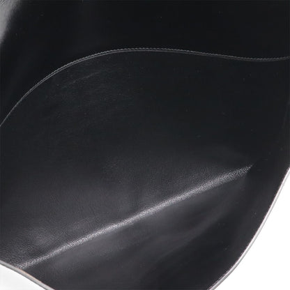 Hermes Kirius Clutch Business Box Calf Leather Black Gold — view 5