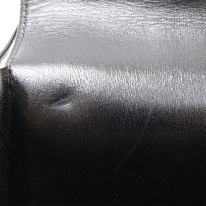 Hermes Kirius Clutch Business Box Calf Leather Black Gold — view 7