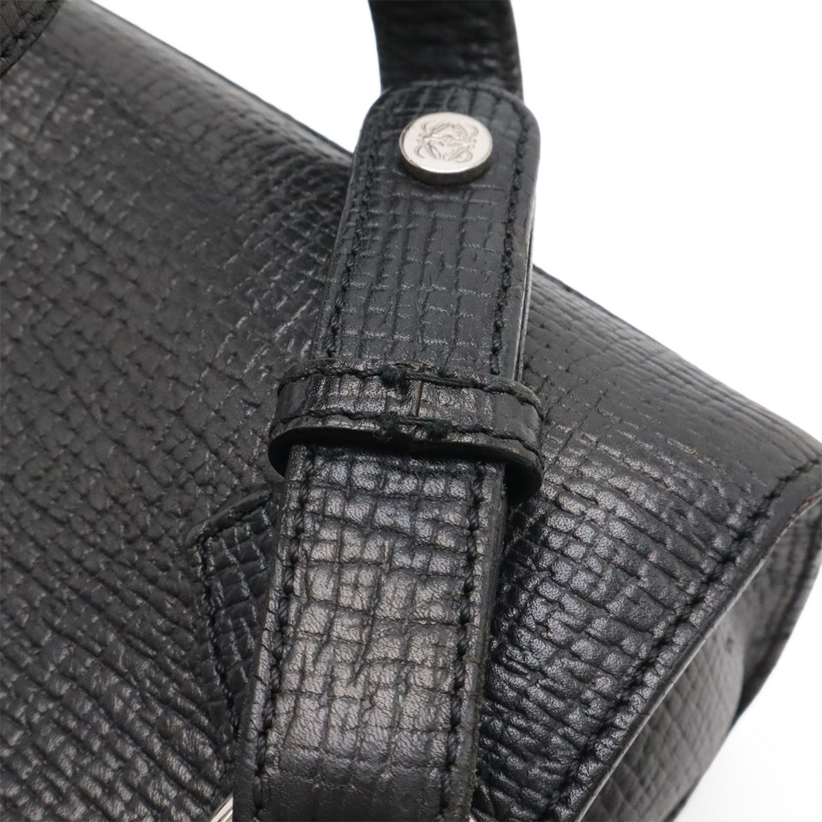 Loewe Backpack Leather Black Silver — view 7