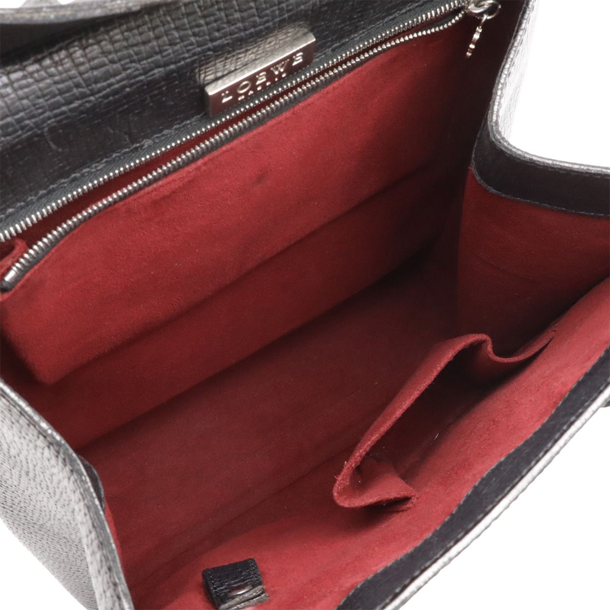 Loewe Backpack Leather Black Silver — view 8