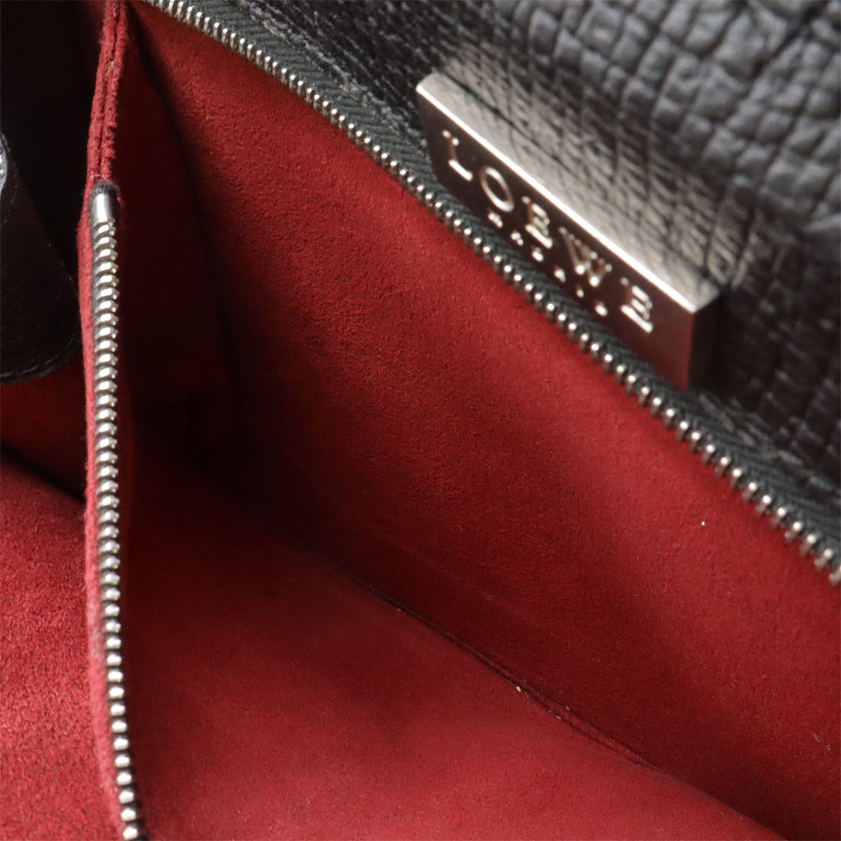 Loewe Backpack Leather Black Silver — view 9
