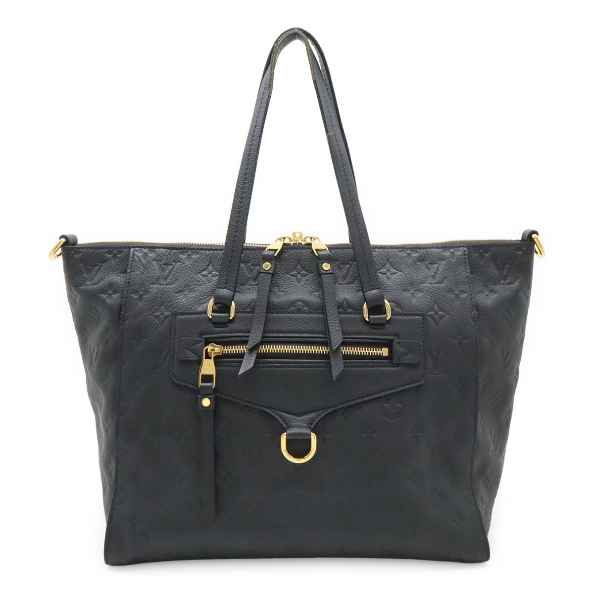 Louis Vuitton Monogram Empreinte Luminous PM Tote Leather Infini Dark Blue