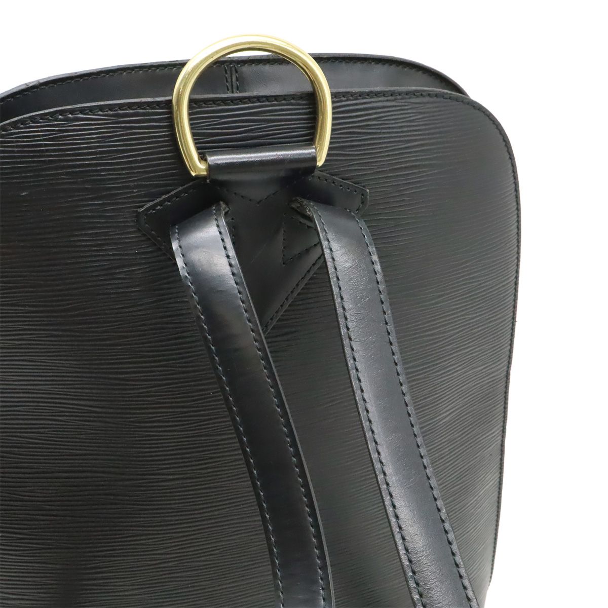 Louis Vuitton Epi Cobran Backpack Shoulder Bag Leather Noir Black — view 4
