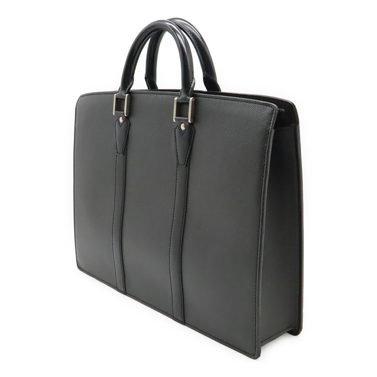 Louis Vuitton Taiga Porte Documents Lozan Business Briefcase Ardoise Black — view 2
