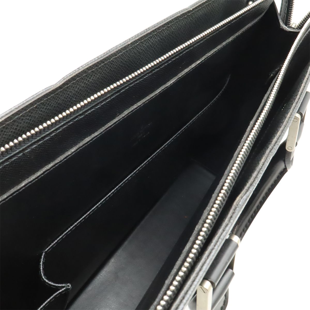 Louis Vuitton Taiga Porte Documents Lozan Business Briefcase Ardoise Black — view 7