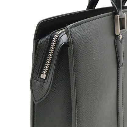 Louis Vuitton Taiga Porte Documents Lozan Business Briefcase Ardoise Black — view 4