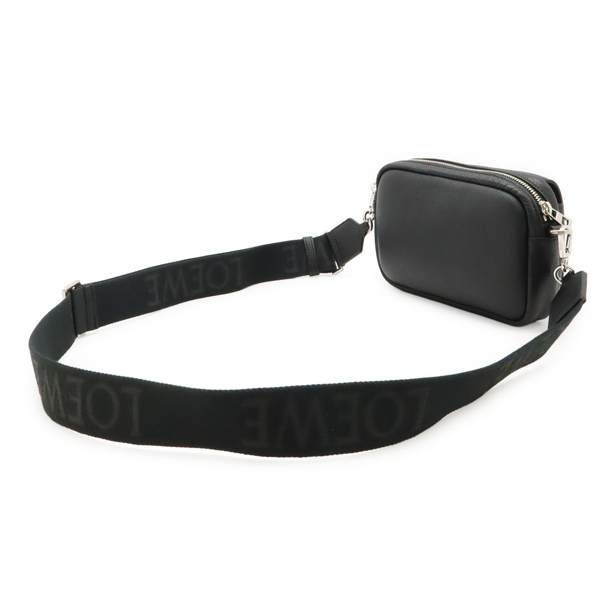 Loewe Pebble Messenger Small Shoulder Bag Crossbody Supplement Gray Necklace — view 2