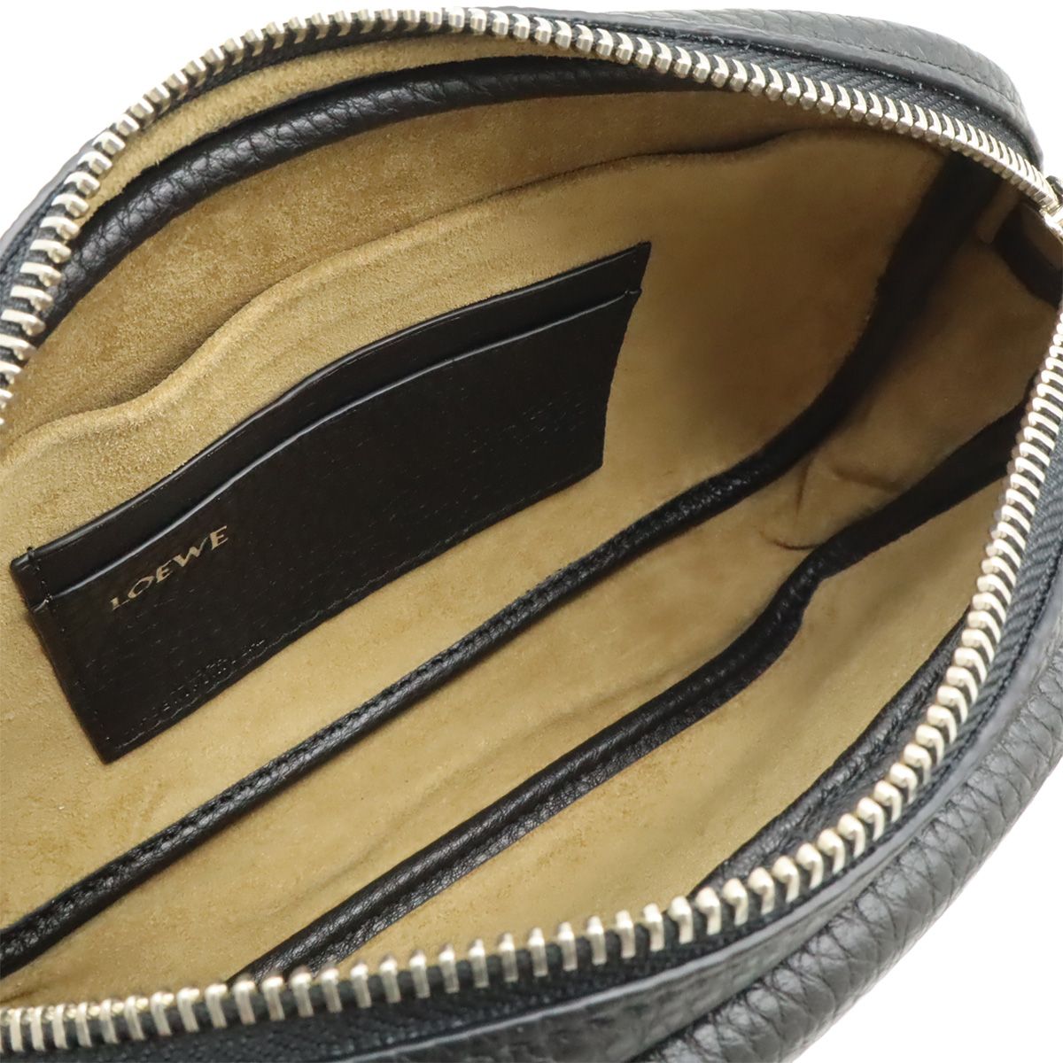 Loewe Pebble Messenger Small Shoulder Bag Crossbody Supplement Gray Necklace — view 6