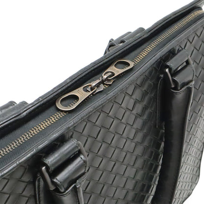 Bottega Veneta Intrecciato Business Briefcase Documents Purse Leather Black — view 7