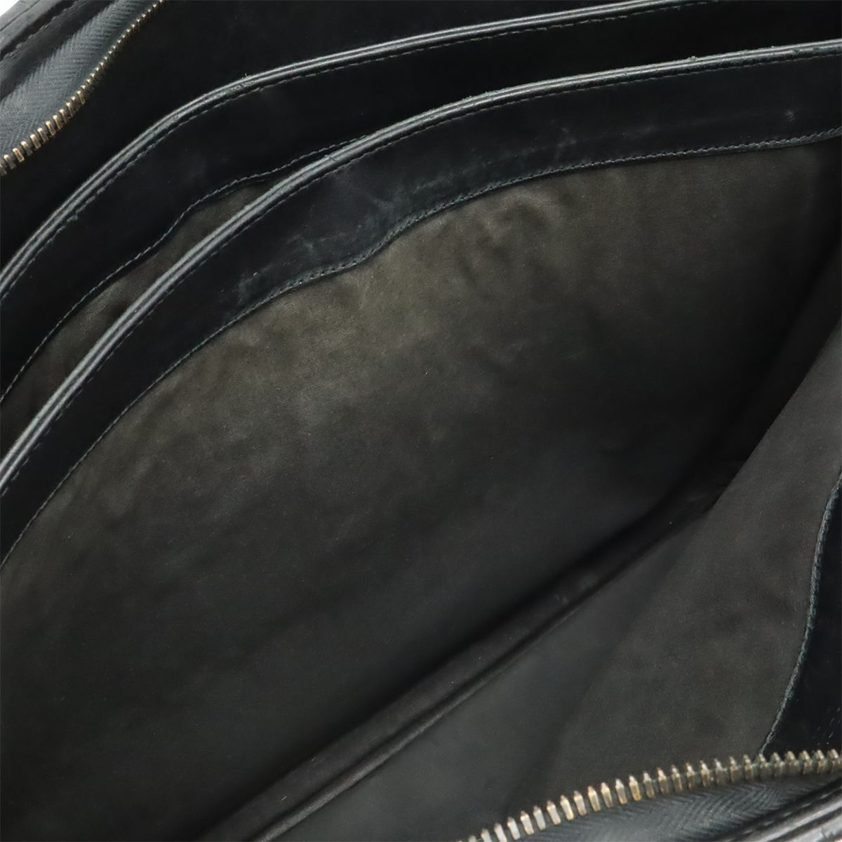 Bottega Veneta Intrecciato Business Briefcase Documents Purse Leather Black — view 6